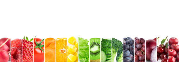 istock Collage of fresh fruits and vegetables 1069488608