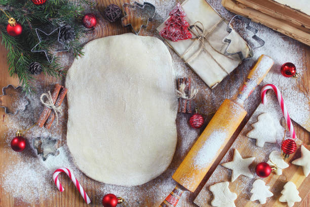 cooking ginger cookies on Christmas Eve