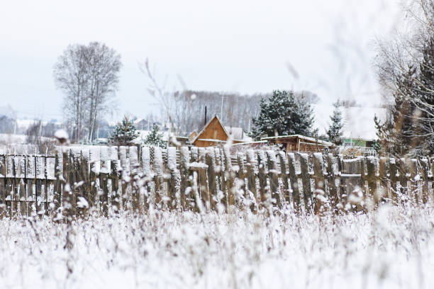 istock Landscape in the winter cloudy day 1069500836