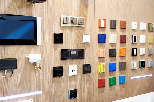 Lighting switches for smart home at store