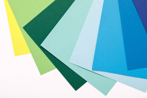istock colored paper texture minimalism background. geometric shapes and lines 1069504378