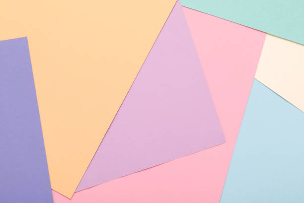 istock colored paper texture minimalism background. geometric shapes and lines 1069504516