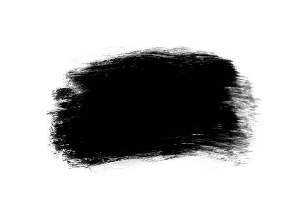 istock Black color graphic patches graphic brush strokes design effect element for background 1069504592