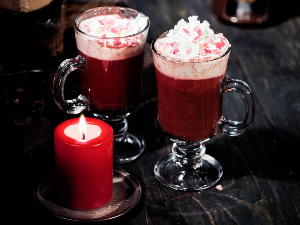 istock Red velvet hot chocolate 1069506950