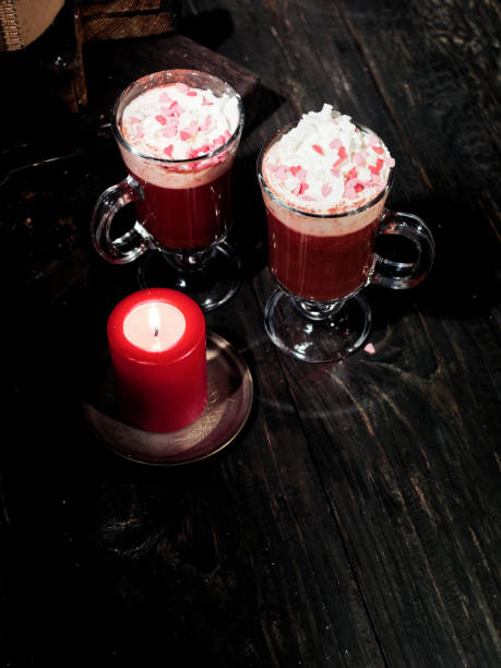 istock Red velvet hot chocolate 1069506974