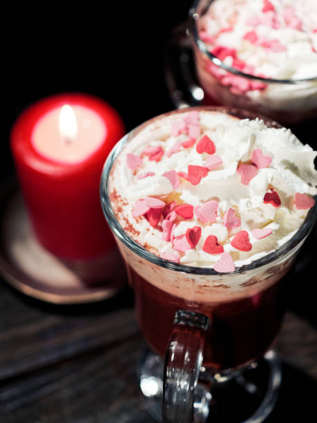 istock Red velvet hot chocolate 1069507044