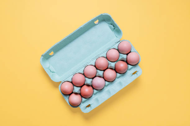 istock Dozen free range organic brown eggs in carton 1069524410