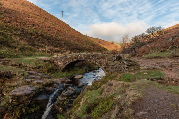 istock A waterfall and stone packhorse bridge at Three Shires Head. 1069540884