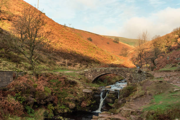 istock A waterfall and stone packhorse bridge at Three Shires Head. 1069540914