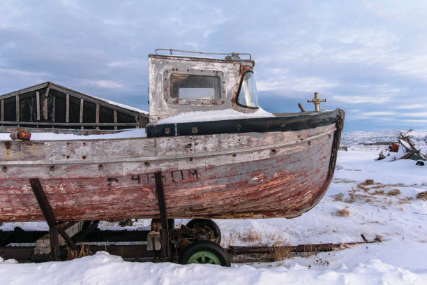 istock Old ship in Teriberka, Murmansk Region, Russia 1069548140