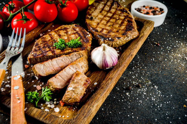 istock Grilled meat, bbq beef steak 1069549786