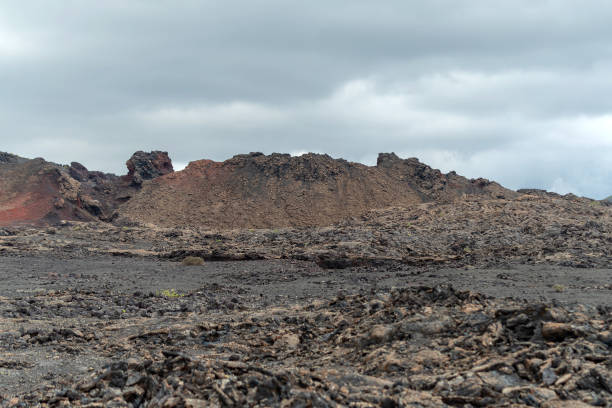istock Desert stone volcanic landscape in Lanzarote, Canary Islands 1069554476