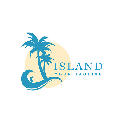 beach design and tropical island, vector icon