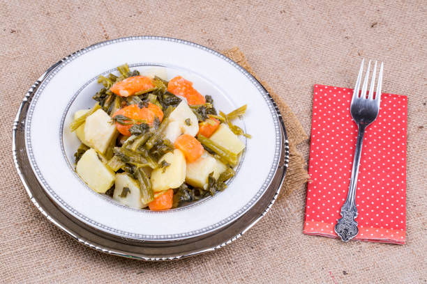 istock Traditional delicious Turkish foods; celery with olive oil 1069561498