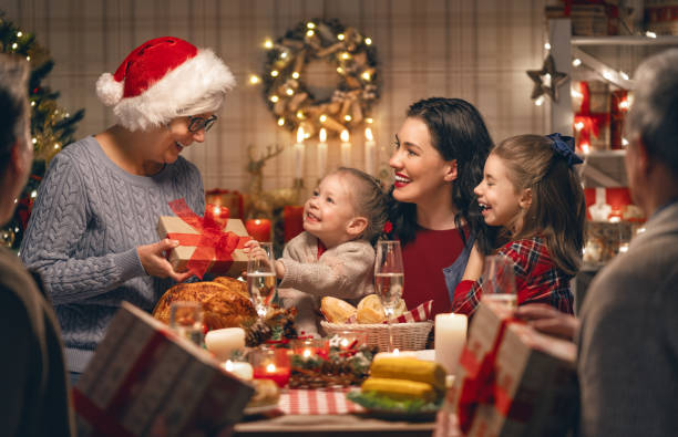 istock family celebrating Christmas 1069564366