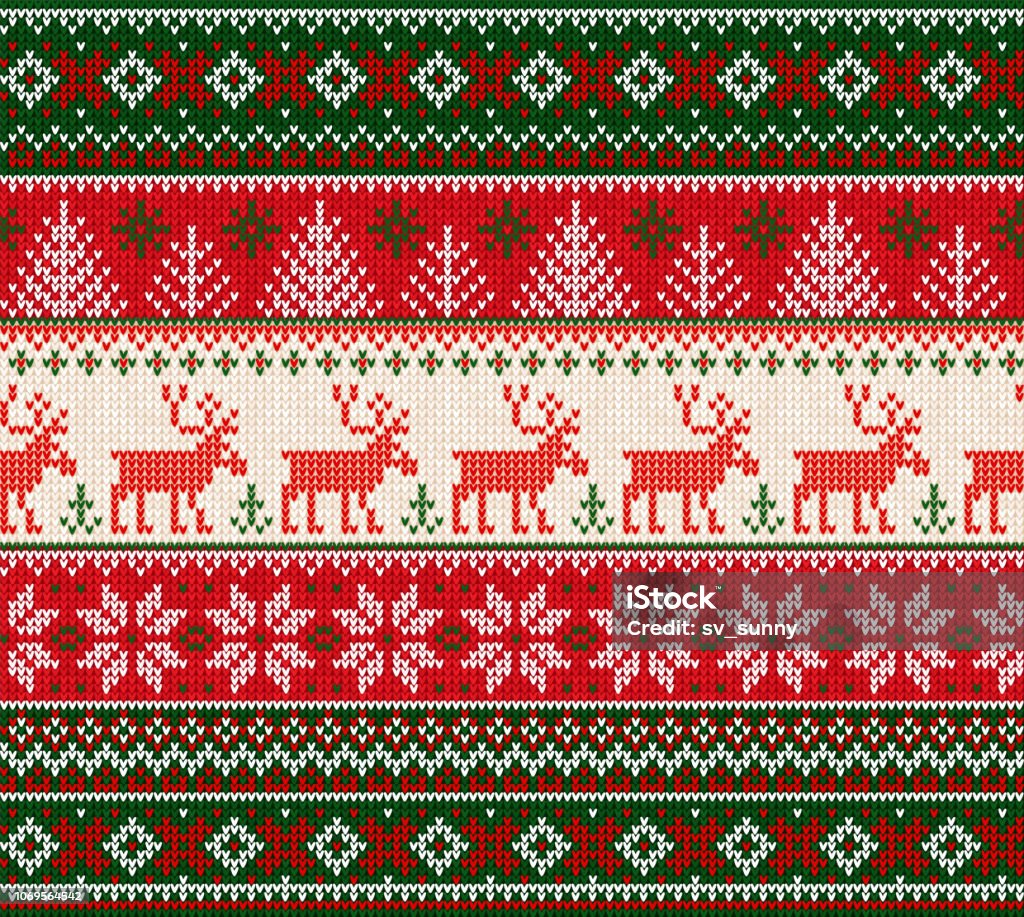 Ugly Sweater Merry Christmas Happy New Year Seamless Pattern Frame Stock  Illustration - Download Image Now - iStock