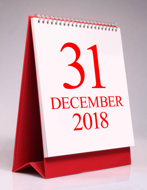istock Simple desk calendar for New Year 2019. 1069564950