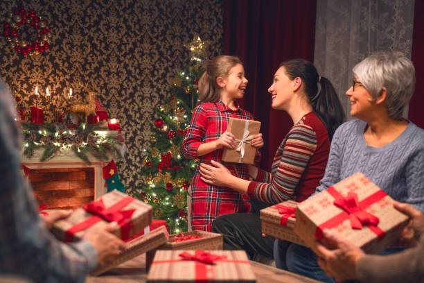 istock family celebrating Christmas 1069574620