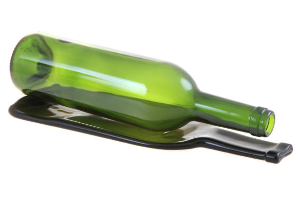 istock green glass bottle with one flat bottle 1069577618