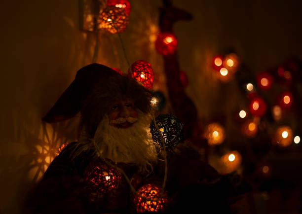 Santa claus is waiting for christmas.