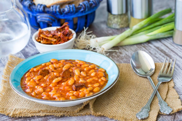 istock Traditional delicious Turkish foods; Dried bean (Kuru fasulye) 1069582674