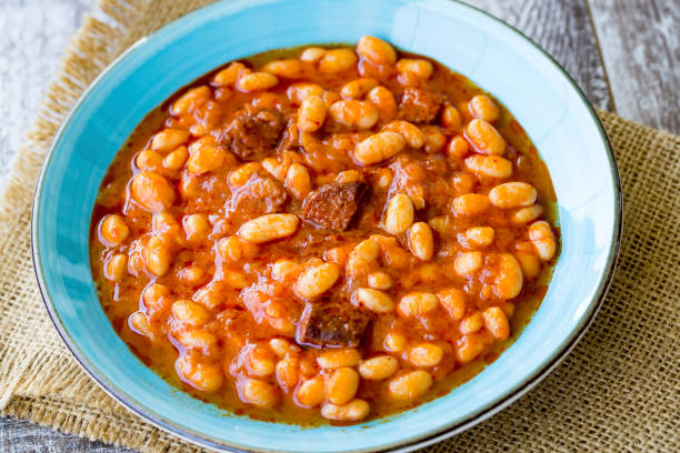 istock Traditional delicious Turkish foods; Dried bean (Kuru fasulye) 1069582812