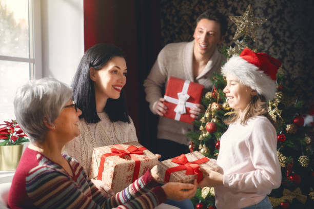 istock family celebrating Christmas 1069582840