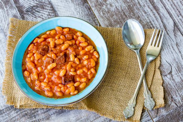 istock Traditional delicious Turkish foods; Dried bean (Kuru fasulye) 1069582968