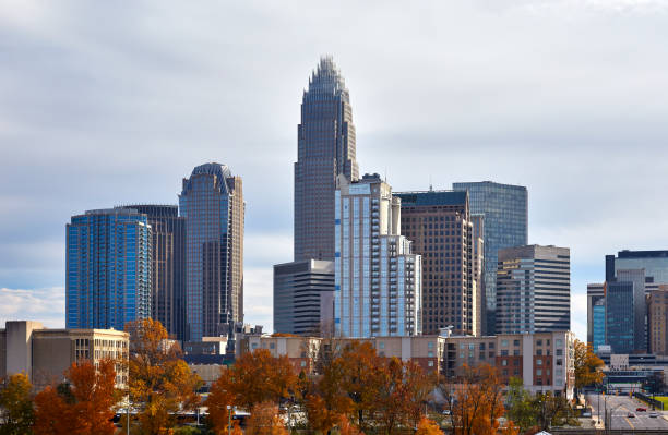 istock Charlotte, North Carolina Skyline and Autumn Colors 1069591230
