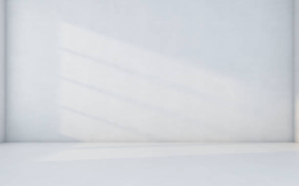Abstract white room Abstract white room. Blank room with wall. 3d rendering studio shot stock pictures, royalty-free photos & images