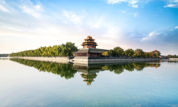 istock Scenery of the Imperial Palace corner tower in Beijing 1069606902