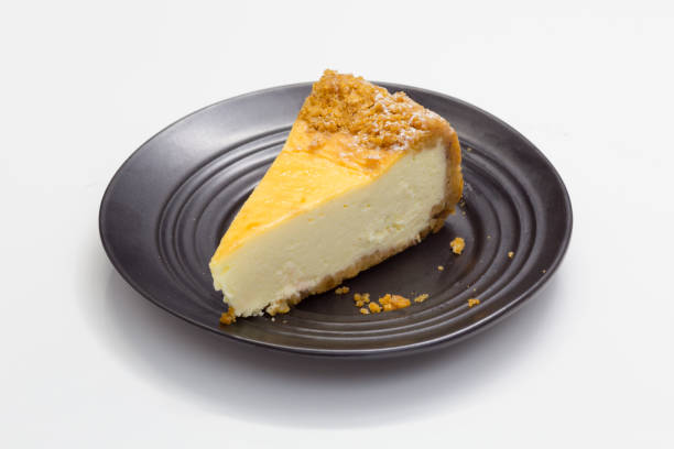 istock Cheesecake on black saucer 1069616264