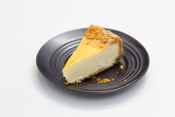 istock Cheesecake on black saucer 1069616368