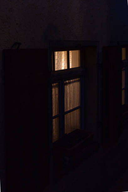 istock historical buildings windows and lamp light 1069654188