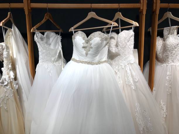 istock Dress,Wedding,White,Hanger,Shopping,Bride, 1069655516