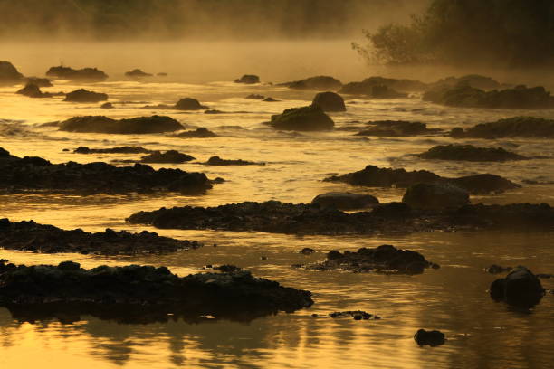 Iwate prefecture Early morning view of the river
