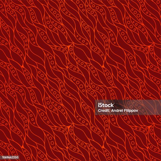 Red Hot Pattern Hot Red Seamless Pattern With Decorative Fire Stock Illustration ...