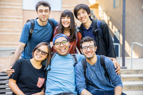 istock Diverse Group of Friends Photo at College 1069674130