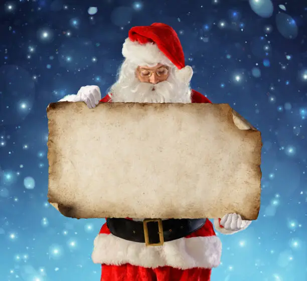 Santa Claus Reading Wish List