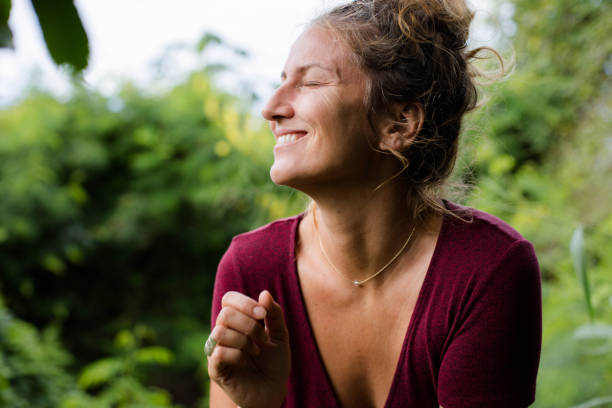 istock Natural beauty middle age women face close-up 1069681542