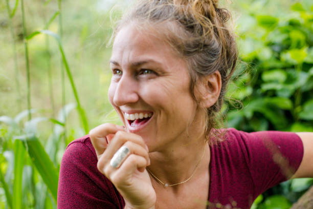 istock Natural beauty middle age women face close-up 1069681626