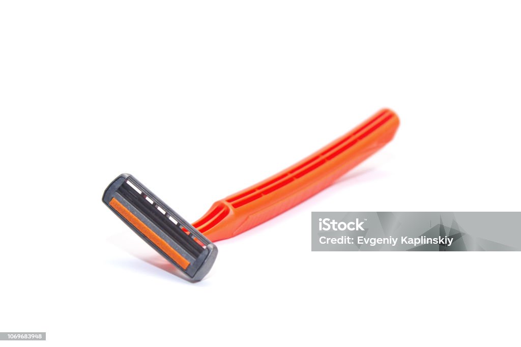 Disposable Razor Side View Razor Shaving Machine Isolated On White Background Side View Stock ...