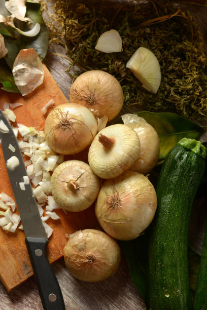 istock cut the onions on the cutting board - closeup 1069686004
