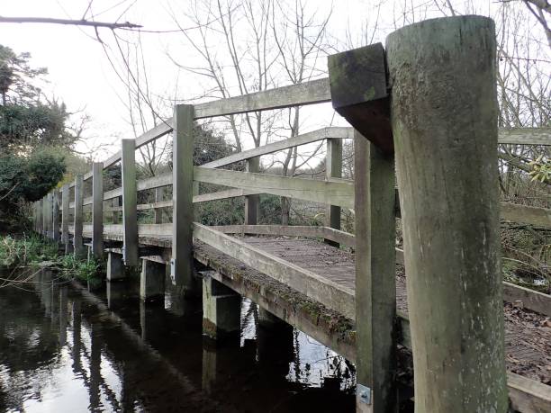 istock Wooden bridge over River Chess, Chorleywood 1069687424