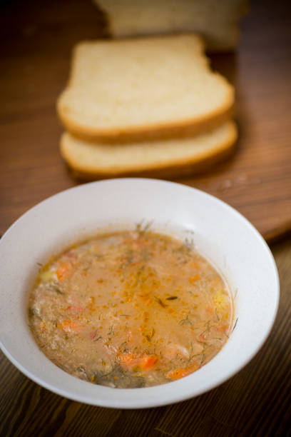 istock lean soup with vegetables and groats in a plate 1069695984