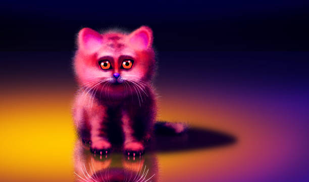 istock abstract beautiful color cute kitty swollen puppy cat background wallpaper design 1069698590