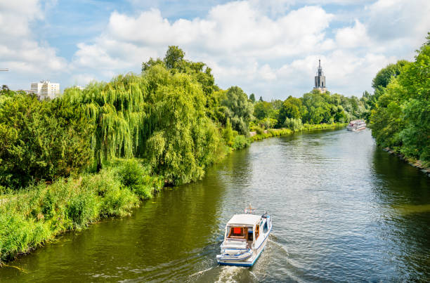 View of the Havel river in Potsdam, Germany View of the Havel river in Potsdam - Brandenburg, Germany potsdam brandenburg stock pictures, royalty-free photos & images