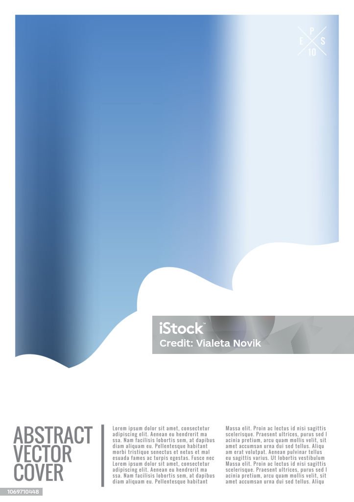 Blue Cover Abstract Blue Cover Design Template Stock Illustration - Download Image Now ...