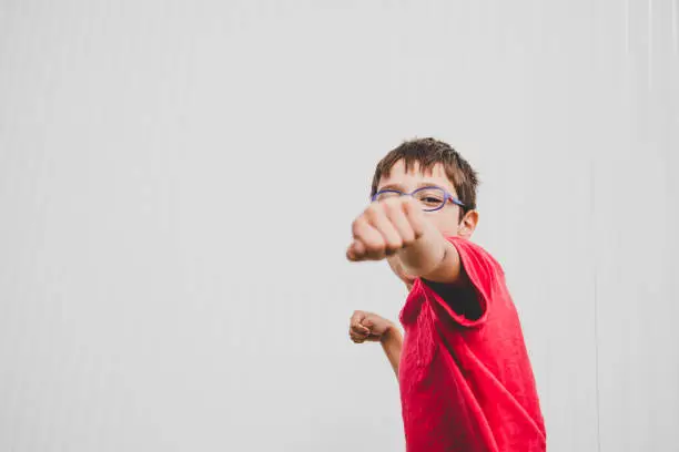 A child with white background