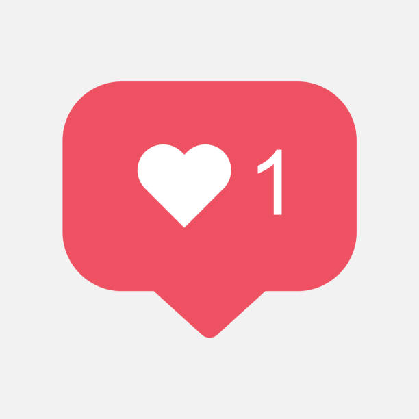 zähler, anhänger notification symbol instagram. buton für social media - instagram stock-grafiken, -clipart, -cartoons und -symbole